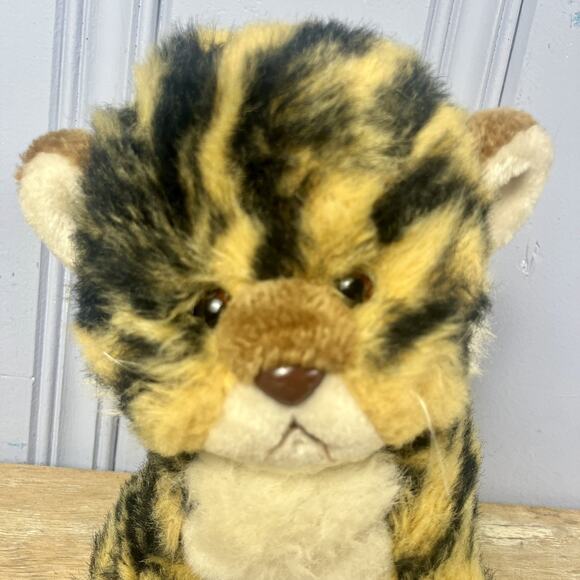 Vintage 1982 Gund Tamba Tiger Cub Kitten Cat Plush Stuffed Animal 9” Glass Eyes - Picture 9 of 13